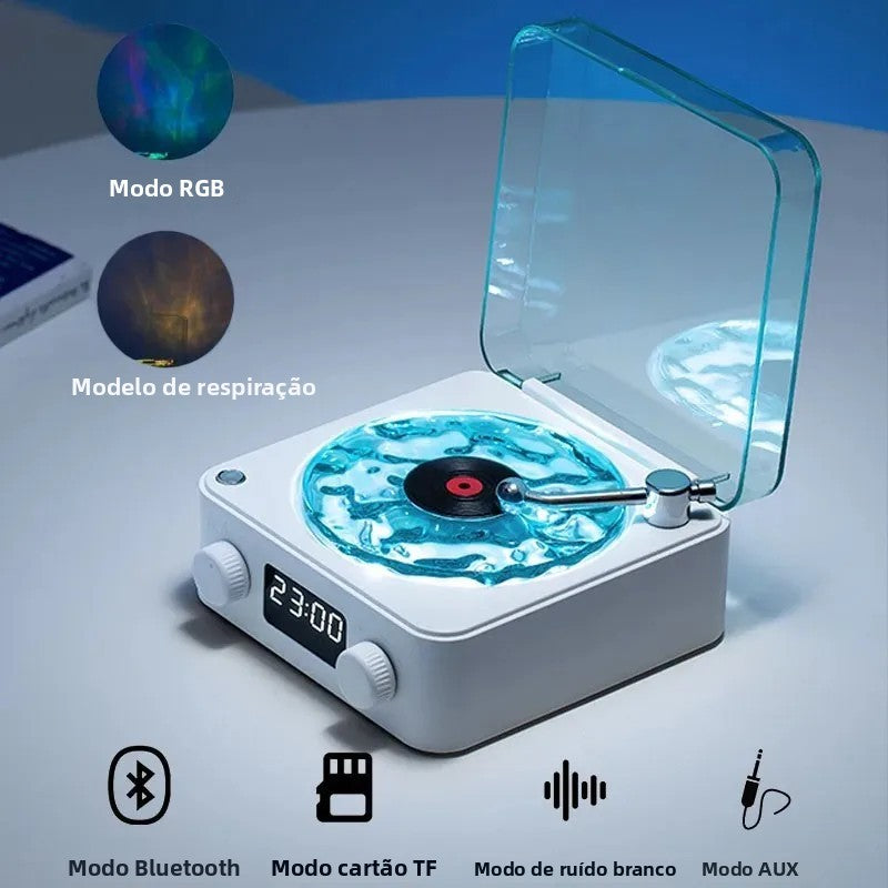 Mini Caixa de Som Bluetooth Retrô Portátil