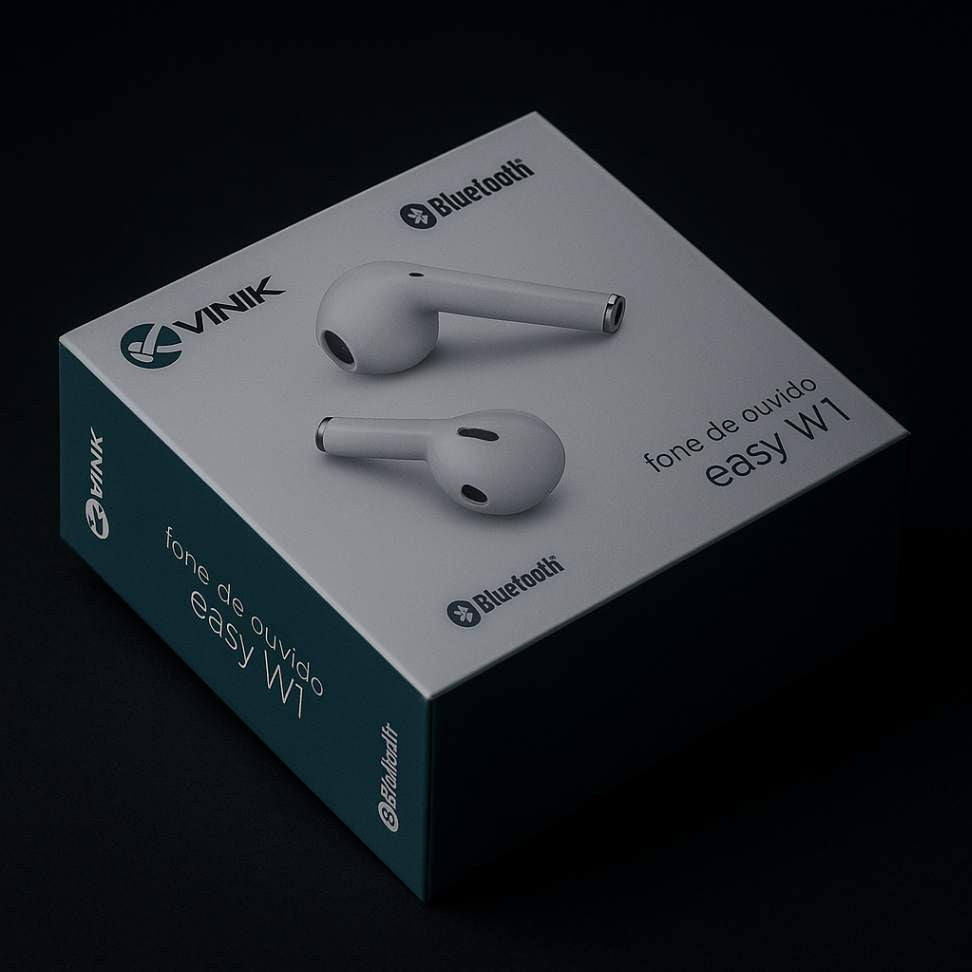 Fone Easy W1+ — True Wireless com Design Elegante