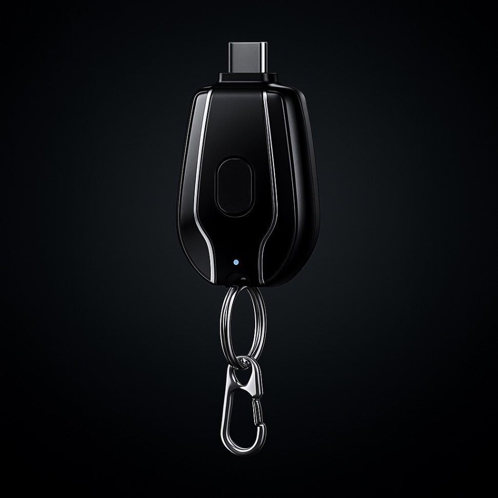 Mini Carregador de Chaveiro 1500mAh — Compacto e com Carga Rápida