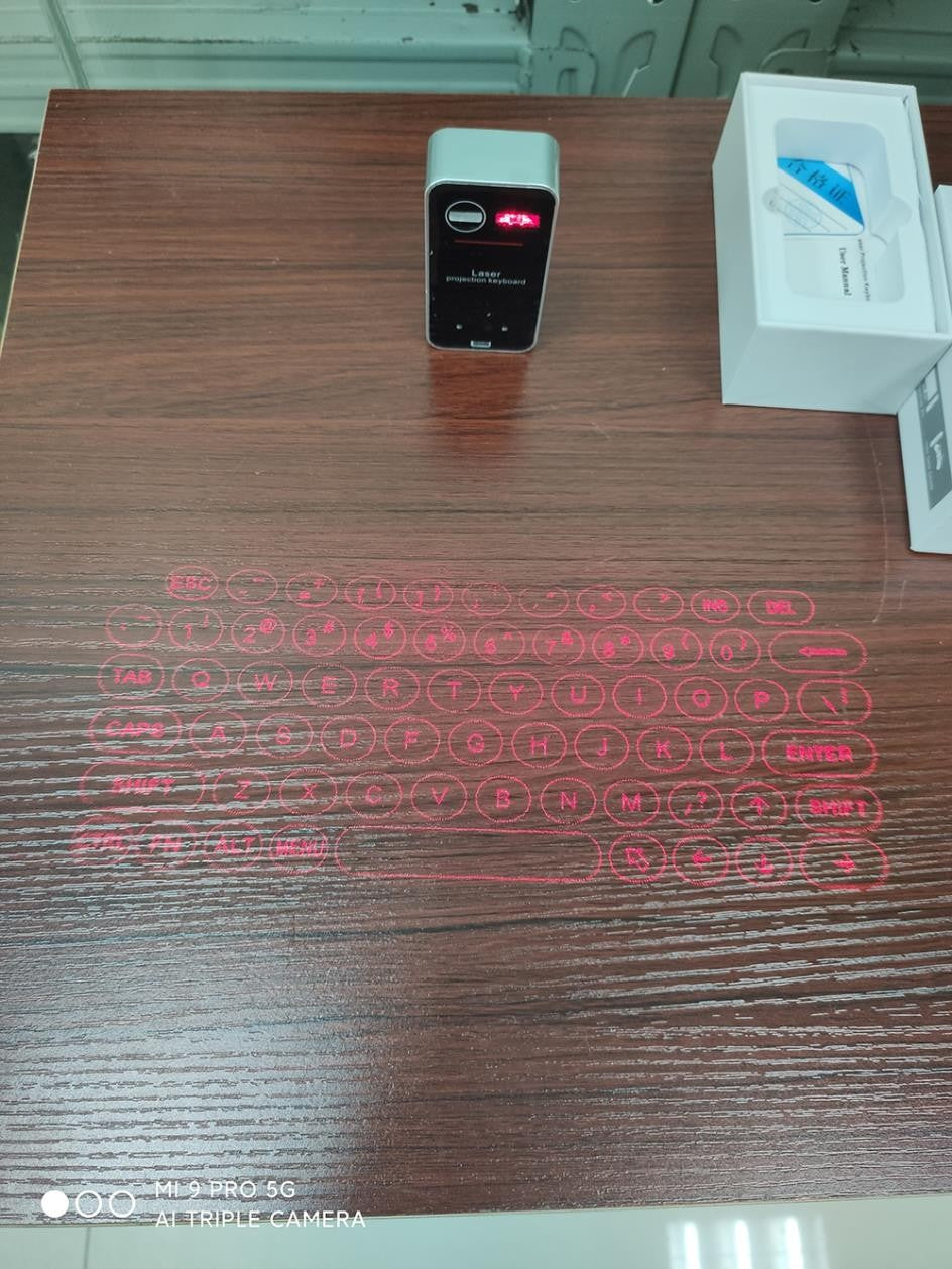Teclado Laser Virtual Bluetooth Sem Fio
