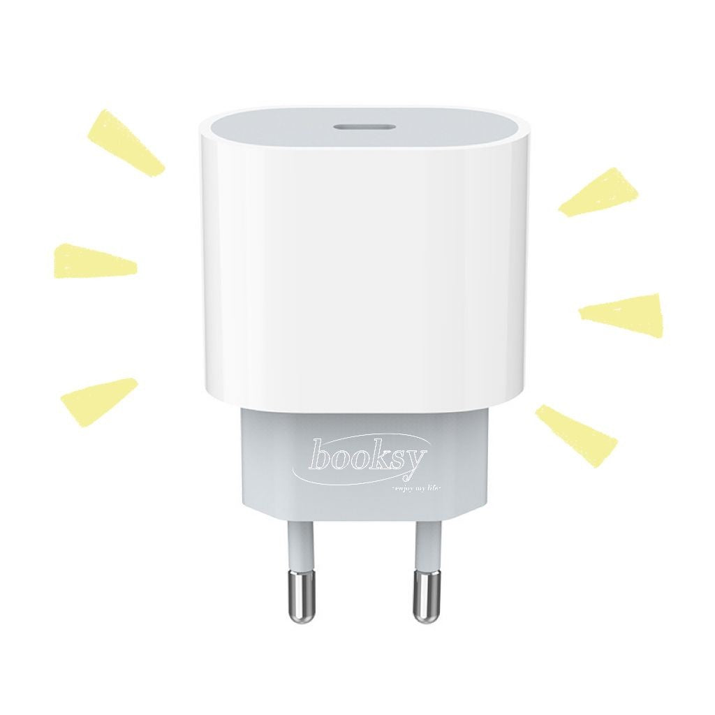 Carregador Turbo 20W Type-C para iPhone — Compatível com Modelos 11 ao 14 Pro