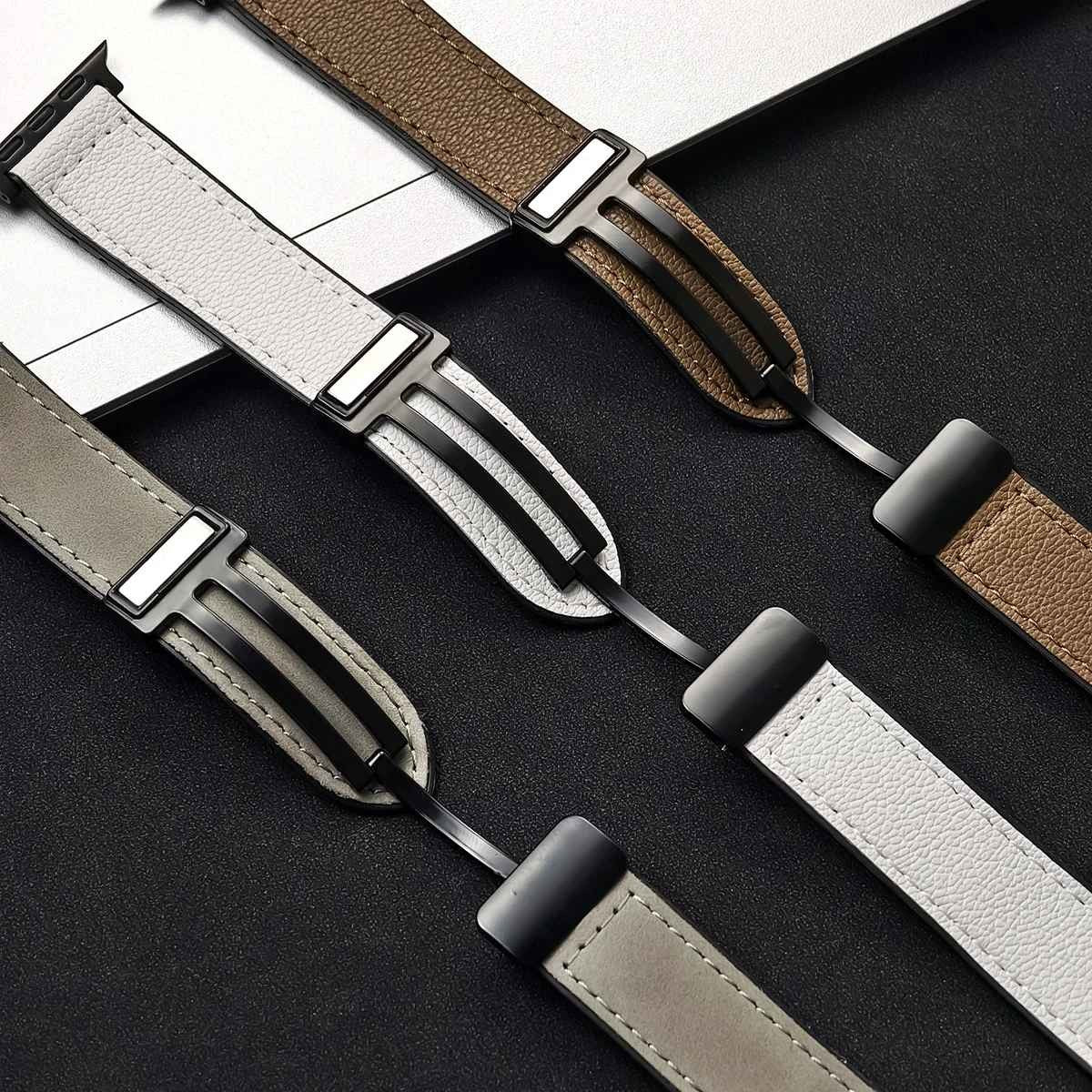Pulseira de Couro para Apple Watch Série 10