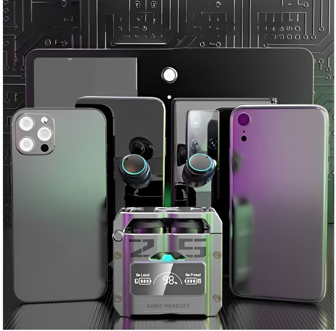 Fone Bluetooth M25 TWS — Controle Touch e Redução de Ruído