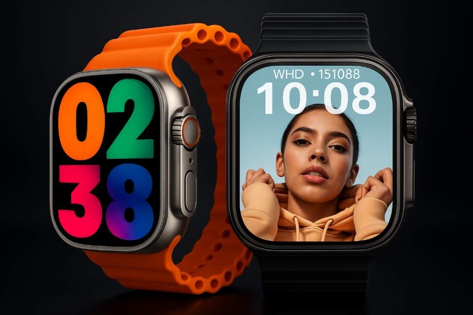 Smartwatch W68 Pro Max — NFC Integrado e Kit com 7 Pulseiras