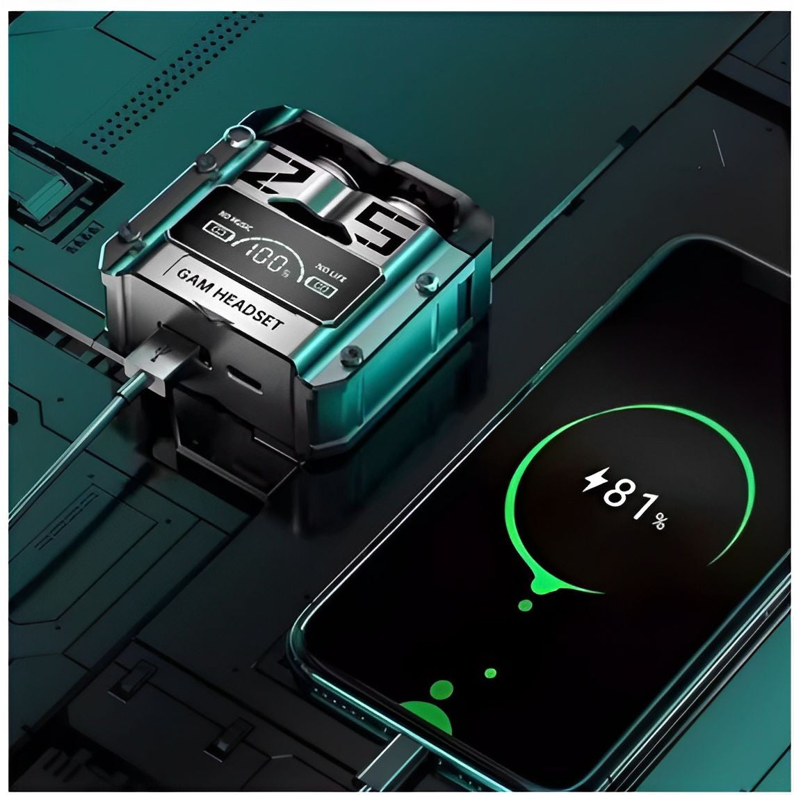 Fone Bluetooth M25 TWS — Controle Touch e Redução de Ruído