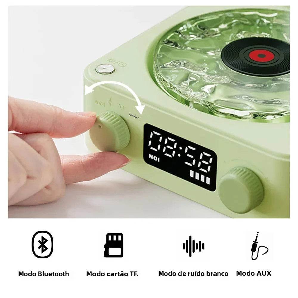 Mini Caixa de Som Bluetooth Retrô Portátil