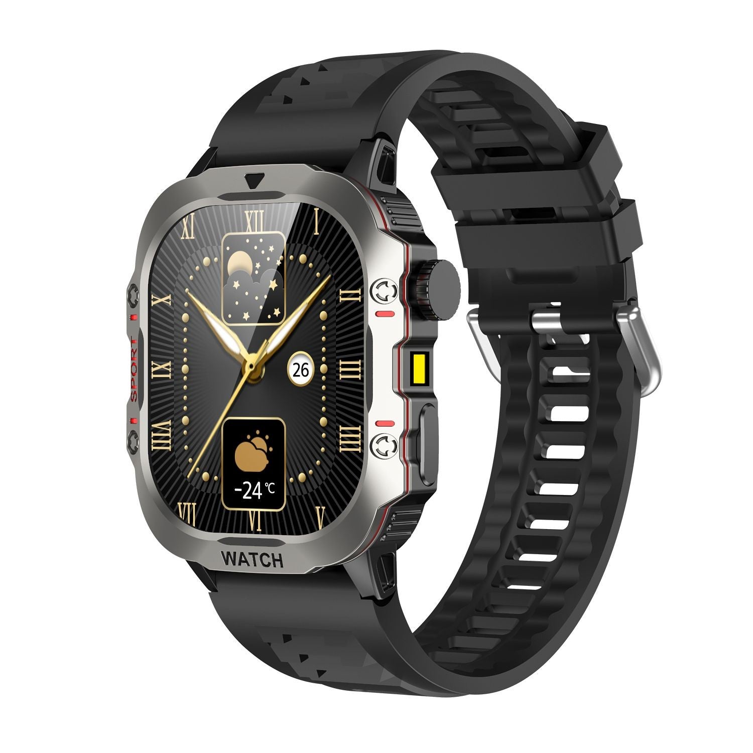 Smartwatch Masculino 2.01” — Fitness, Monitor de Saúde e Chamada via Bluetooth
