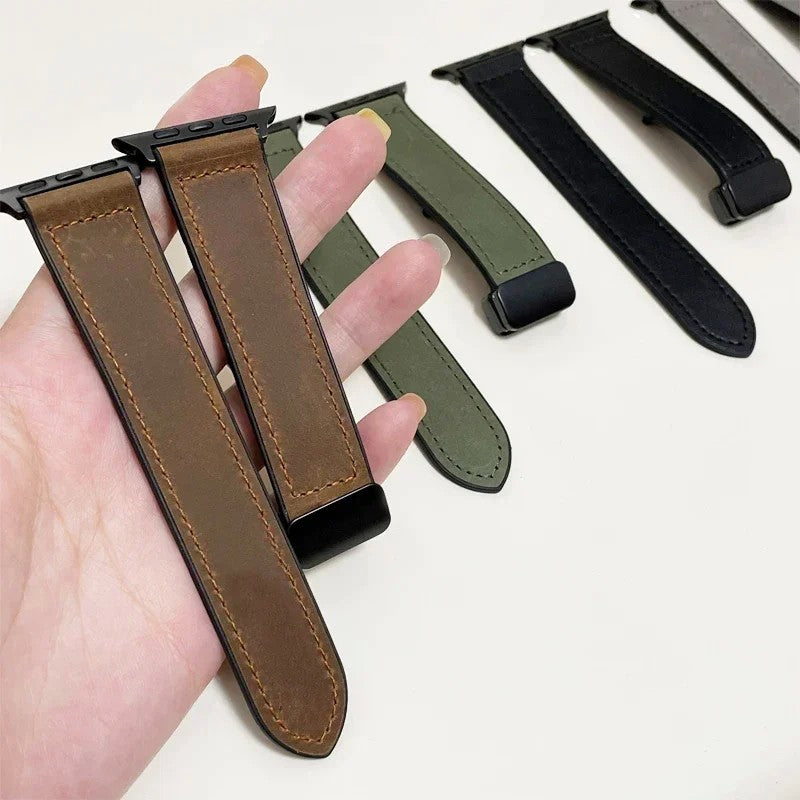 Pulseira de Couro para Apple Watch Série 10