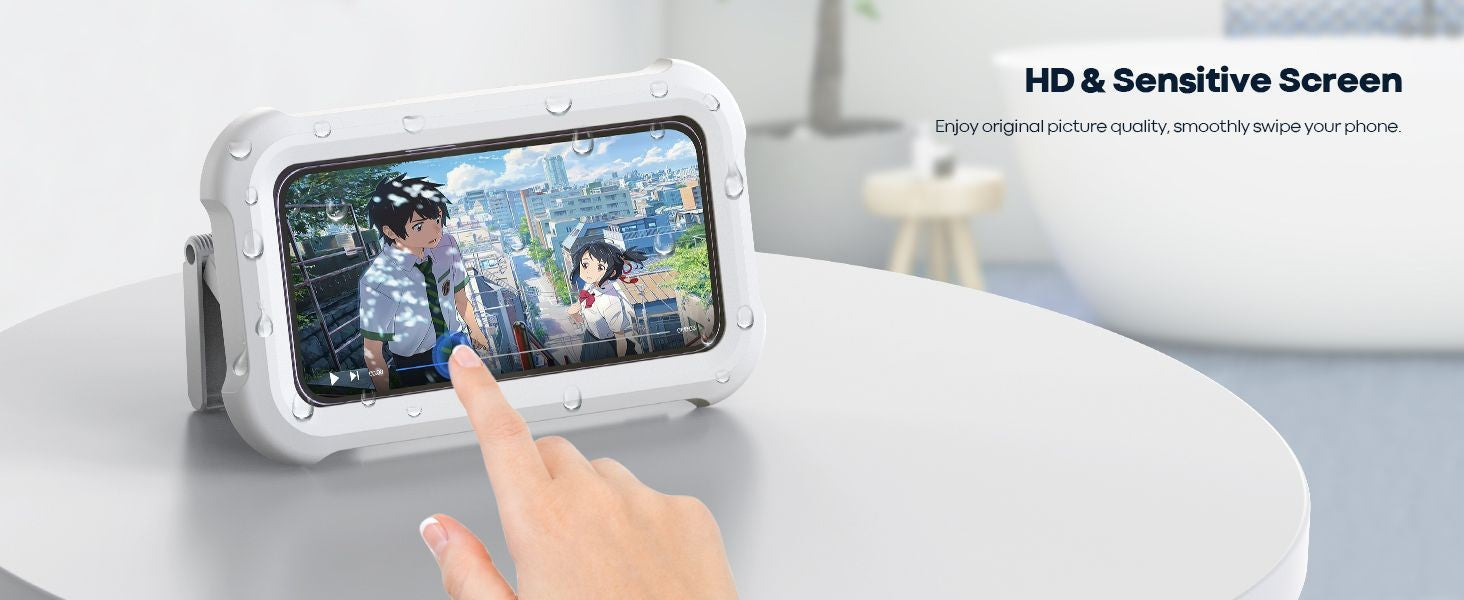 Suporte Giratório de Telefone Para Chuveiro de 480° com tela sensível ao toque
