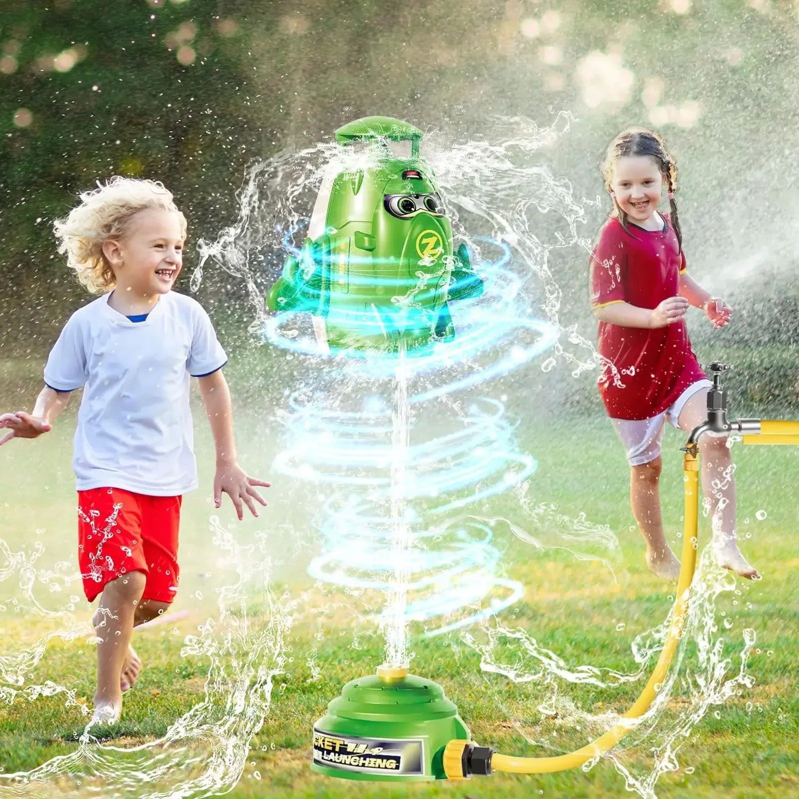Foguete Sprinkler Brinquedo Spray de Água