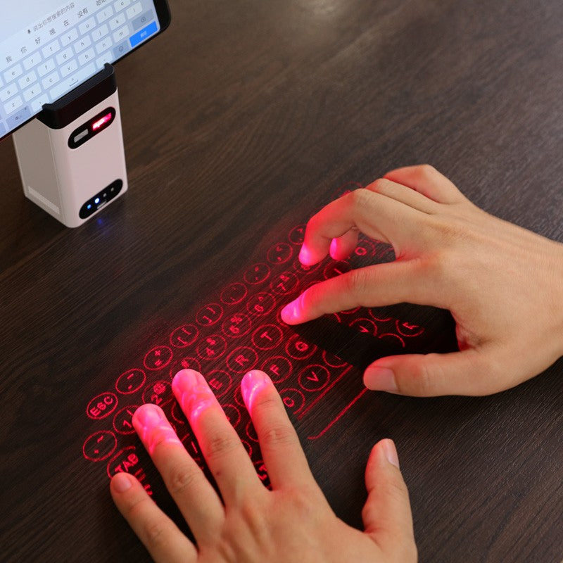 Teclado Laser Virtual Bluetooth Sem Fio