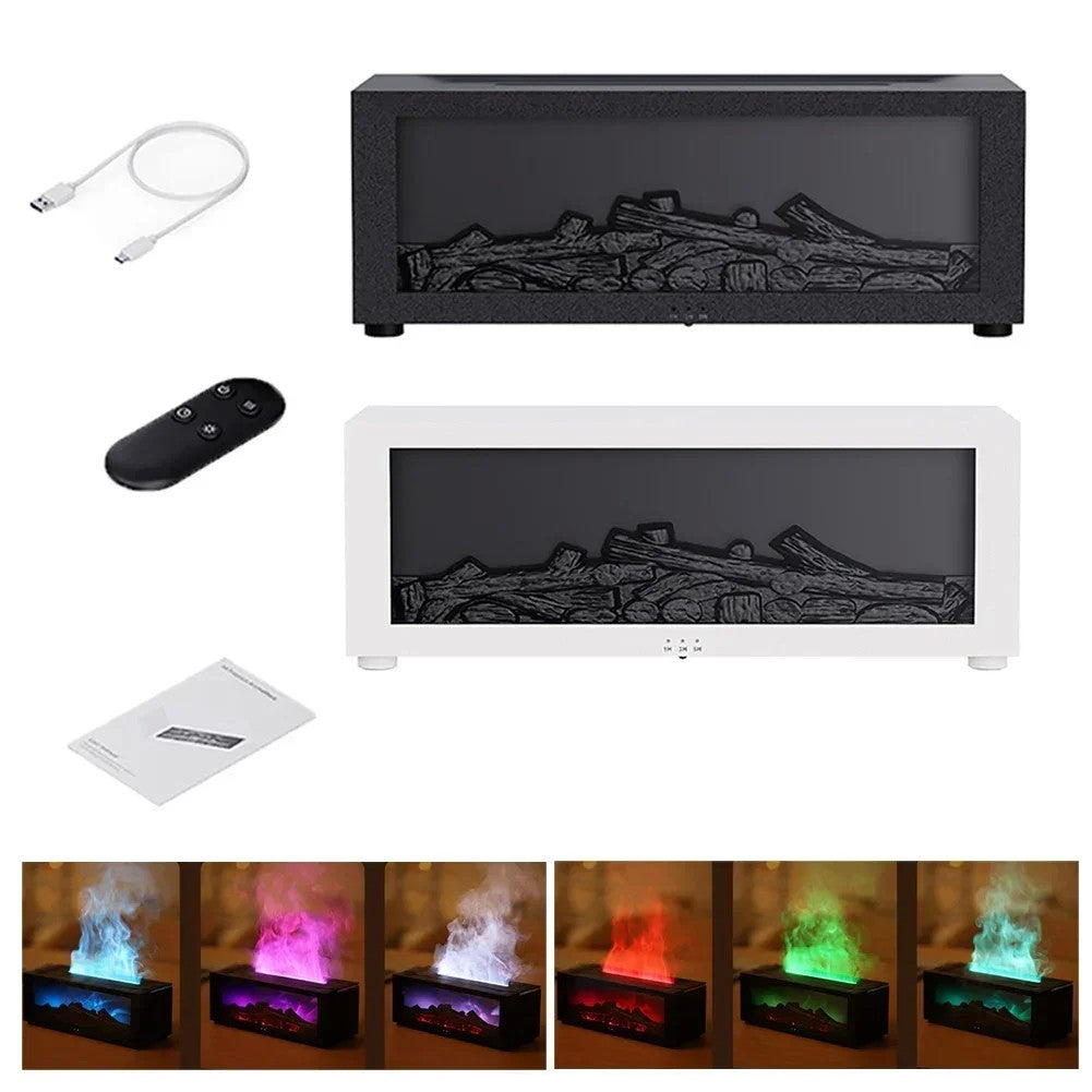 Umidificador de Lareira 3D Colorida