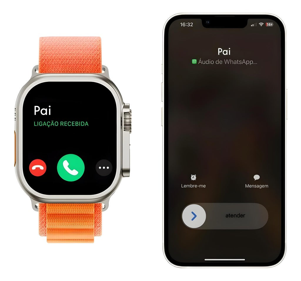 Smartwatch W68 Pro Max — NFC Integrado e Kit com 7 Pulseiras